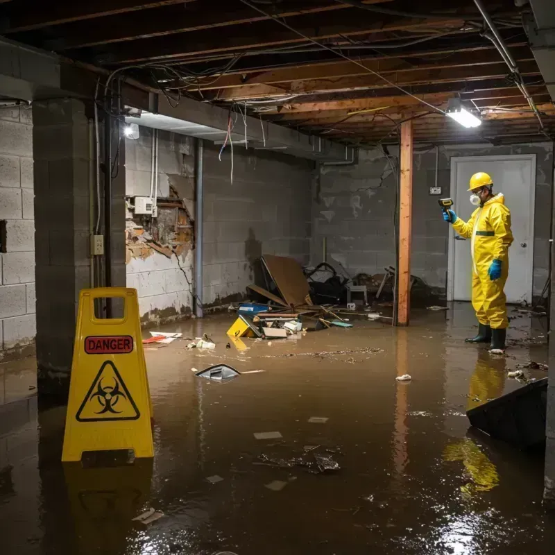 Flooded Basement Electrical Hazard in Utuado, PR Property